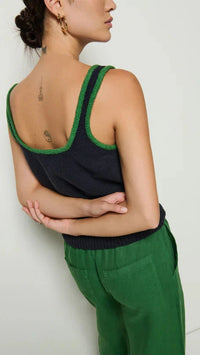 Nation LTD Peggy Sue Two Tone Sweater Tank in Night Sky