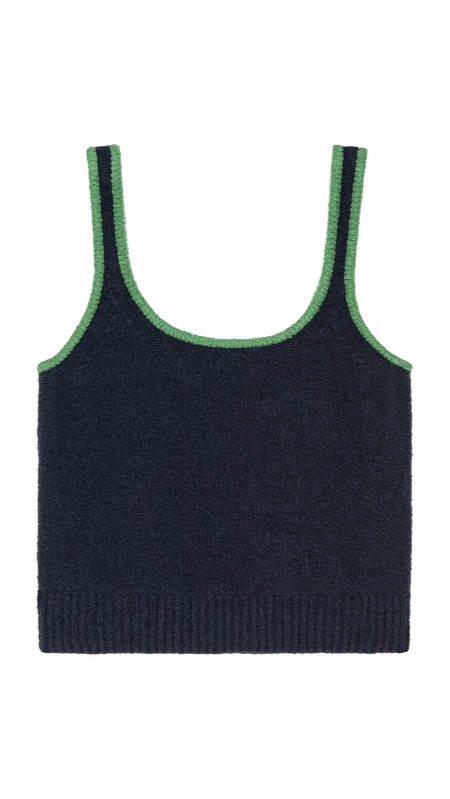 Nation LTD Peggy Sue Two Tone Sweater Tank in Night Sky
