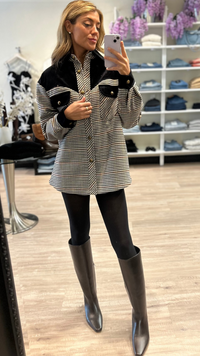 Ronny Kobo Rachael Jacket in Black/White Multi