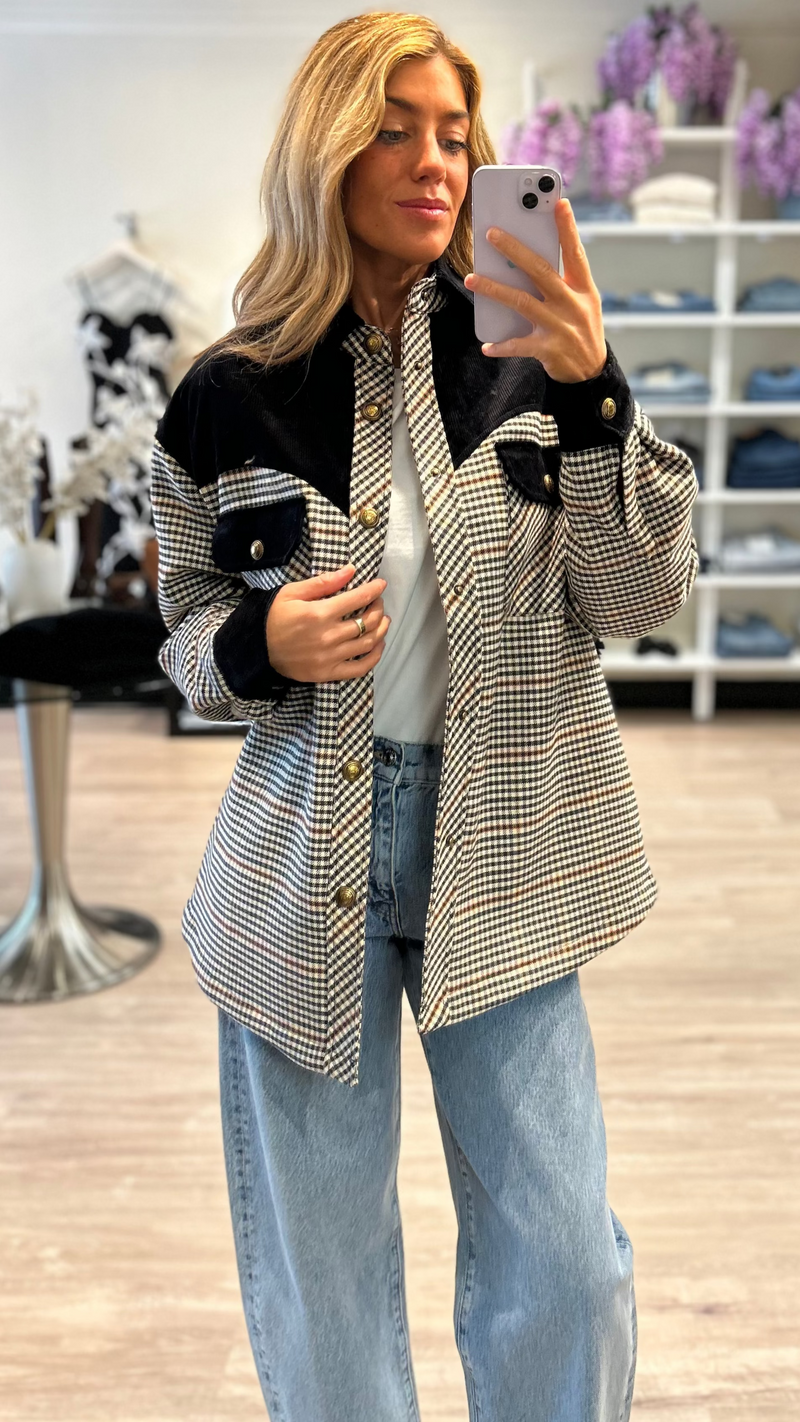Ronny Kobo Rachael Jacket in Black/White Multi