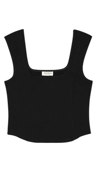 Nation LTD Gemi Square Neck Tank in Black