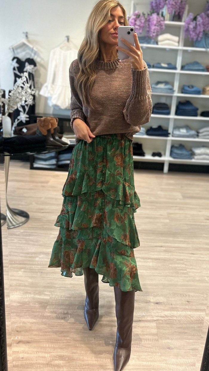 Allison New York Charlotte Sweater in Mocha