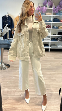AGOLDE Reworked Wayne Corduroy Jacket in Rice Grass