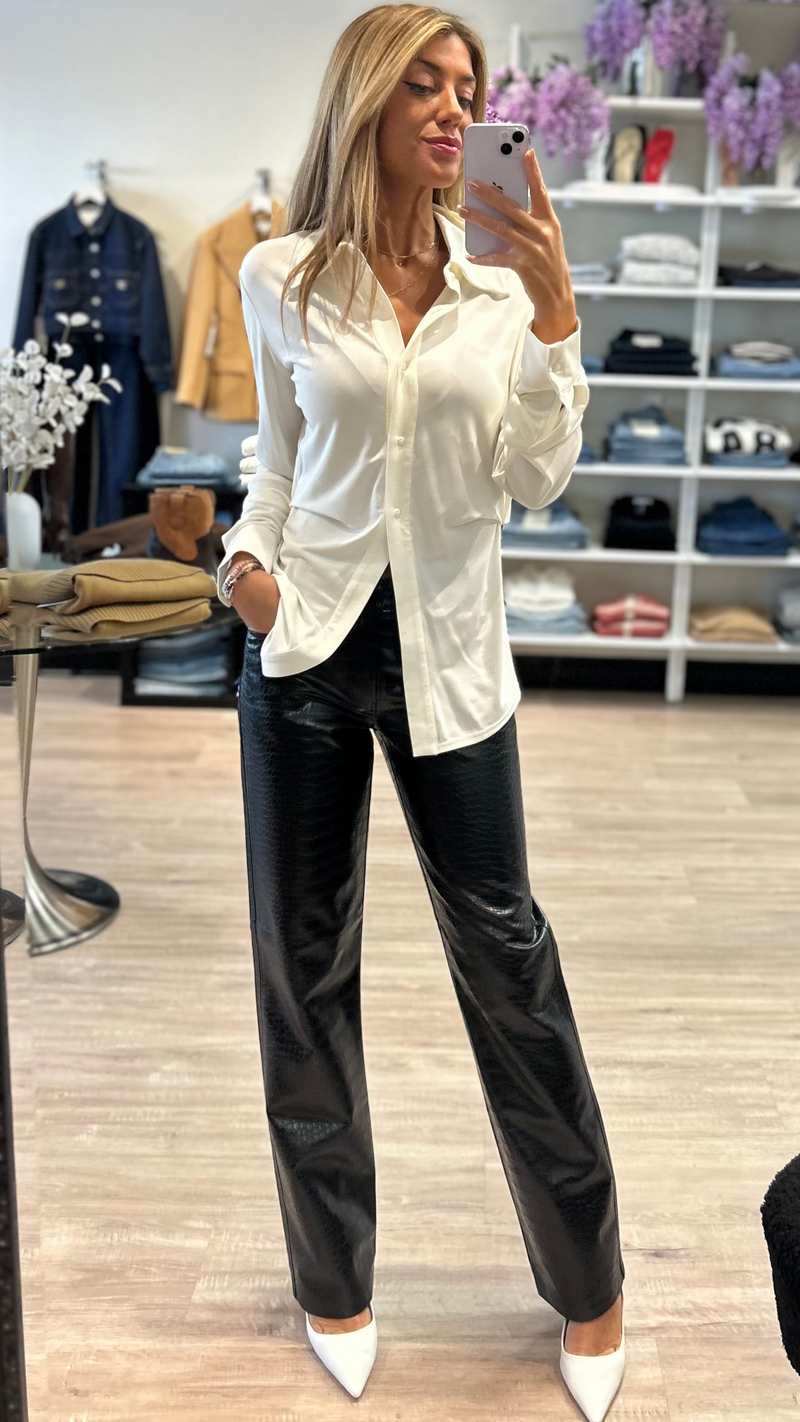 Lamarque Kai Fitted Shirt in White