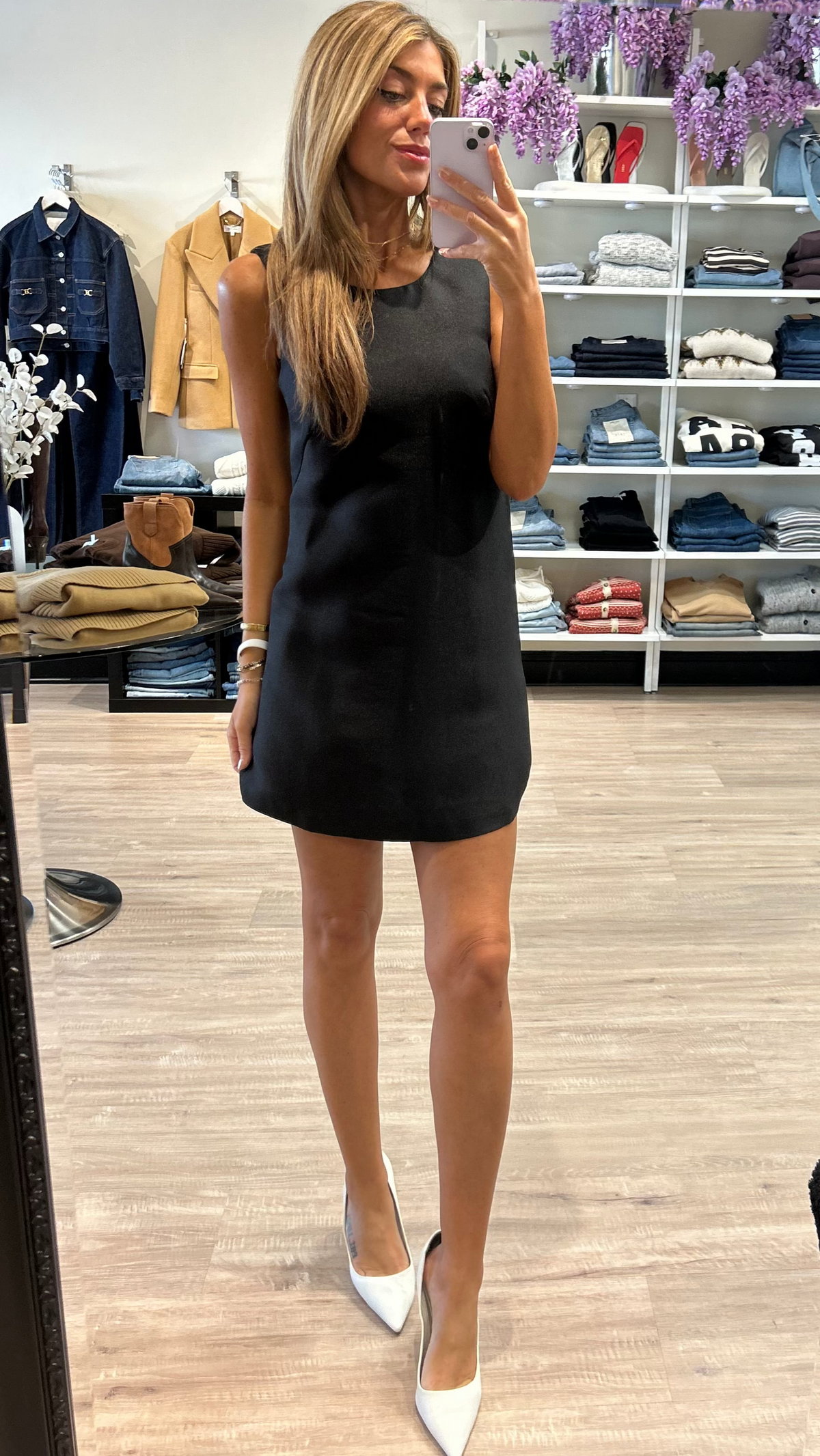Amanda Uprichard Benedict Mini Dress in Black