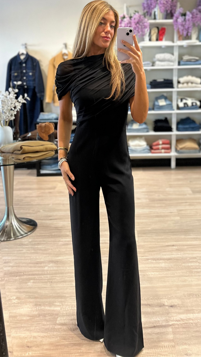 Amanda Uprichard Evianna Jumpsuit in Black