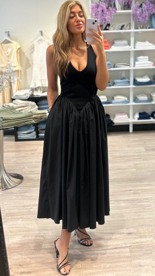 Ronny Kobo Sirinda Dress in Black
