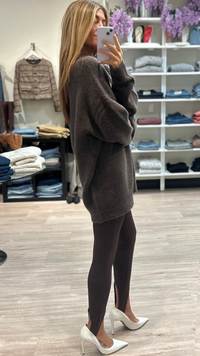 Seroya Kelsey Stirrup Legging in Slate Brown