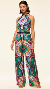Misa Reshma Pants in Butterfly Mirror Print
