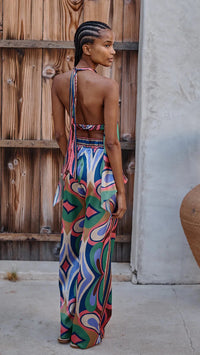 Misa Reshma Pants in Butterfly Mirror Print