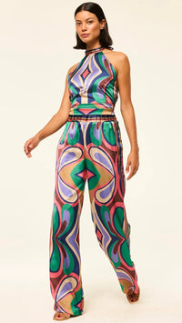 Misa Reshma Pants in Butterfly Mirror Print