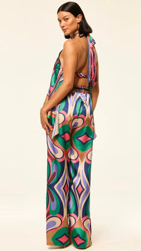 Misa Reshma Pants in Butterfly Mirror Print