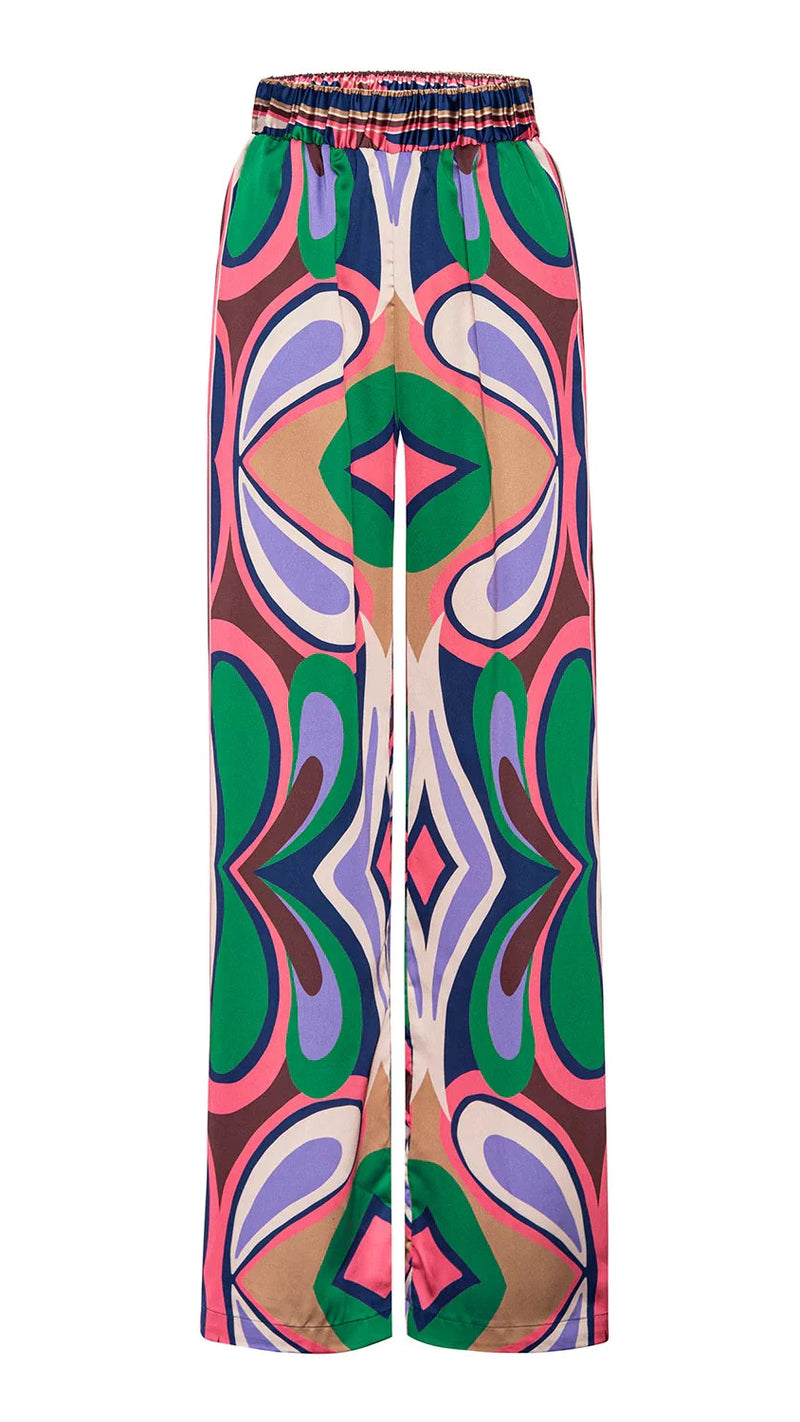 Misa Reshma Pants in Butterfly Mirror Print