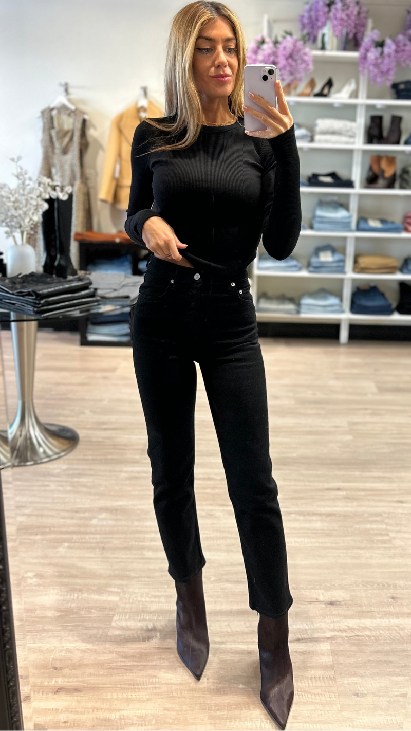 AGOLDE 90's Pinch Waist Crop in Cover