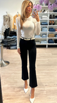 Frame Reboot Cropped Denim in Black