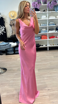 Norma Kamali Maria Gown in Candy Pink