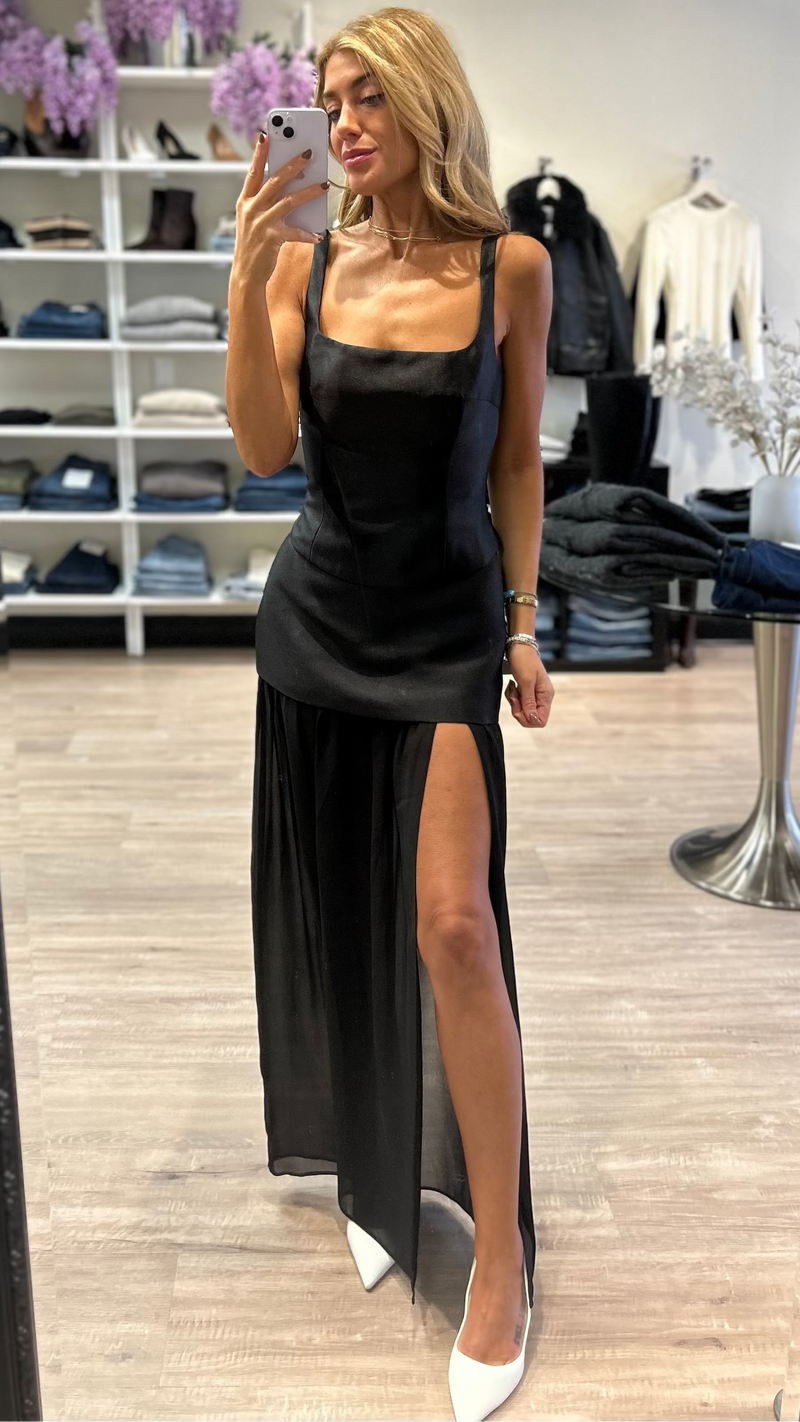 Amanda Uprichard Jacksonville Top in Black