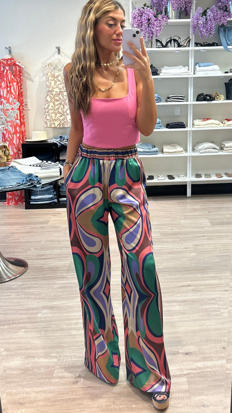 Misa Reshma Pants in Butterfly Mirror Print