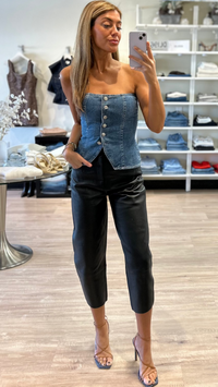DL1961 Denim Bustier in Glendale