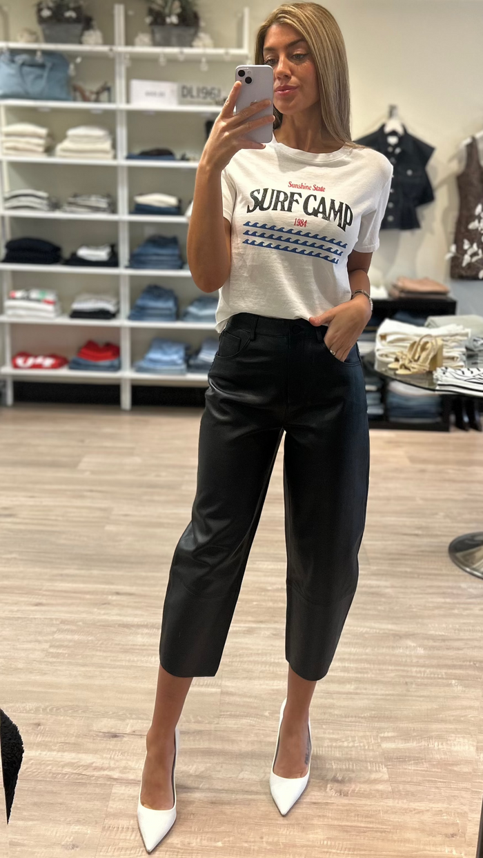 Sunny Somewhere Surf Camp Tee in White