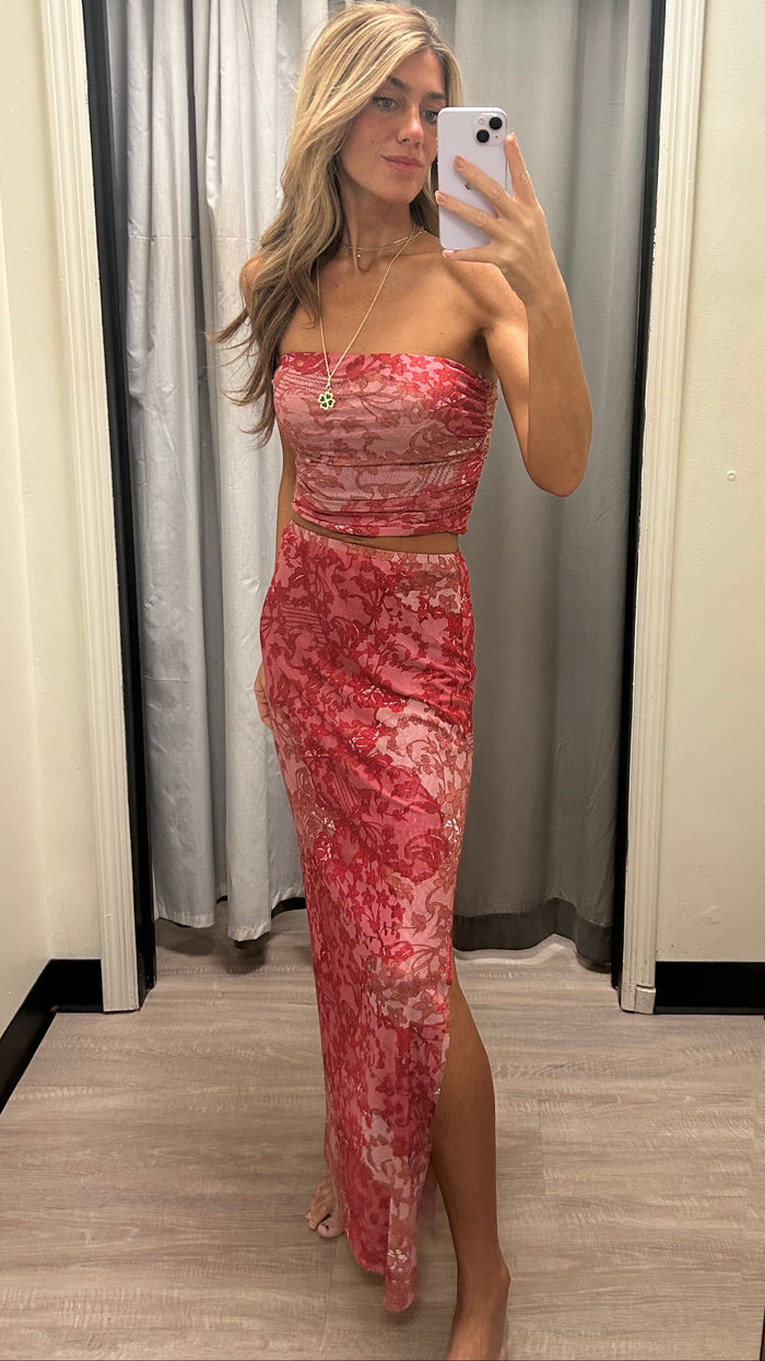 Misa Verna Top in Patchwork Lace