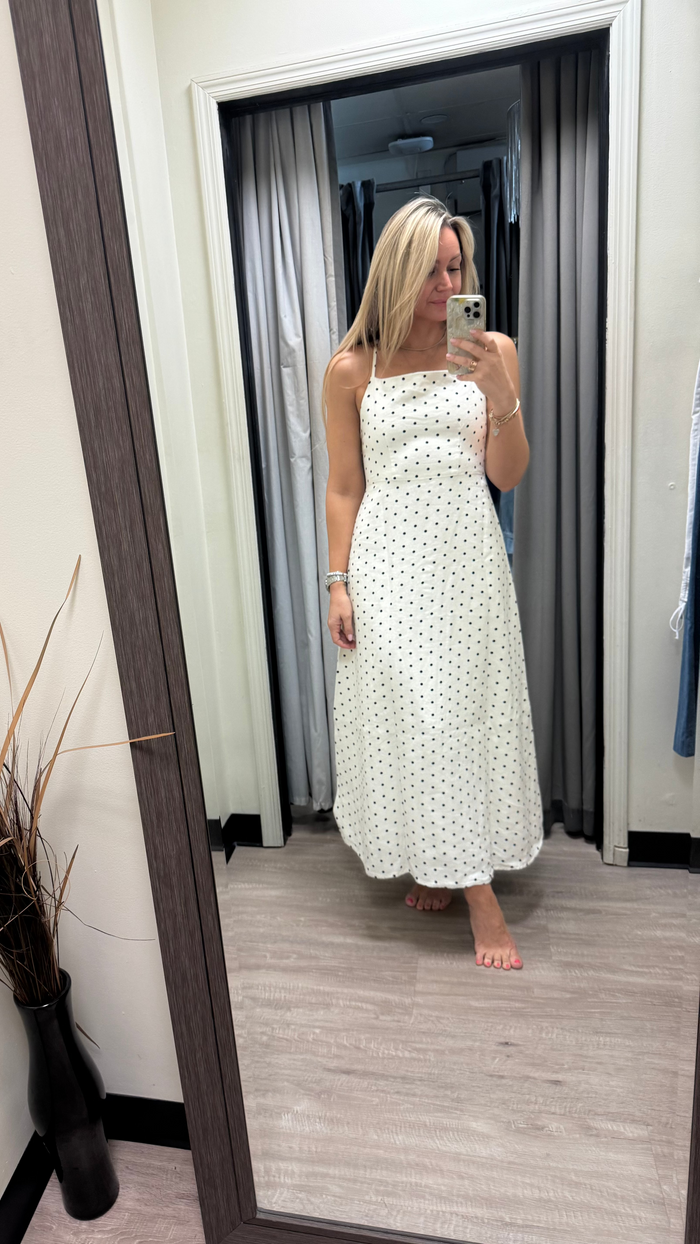 DL1961 Denim Carla Linen Dress in Polka Dot