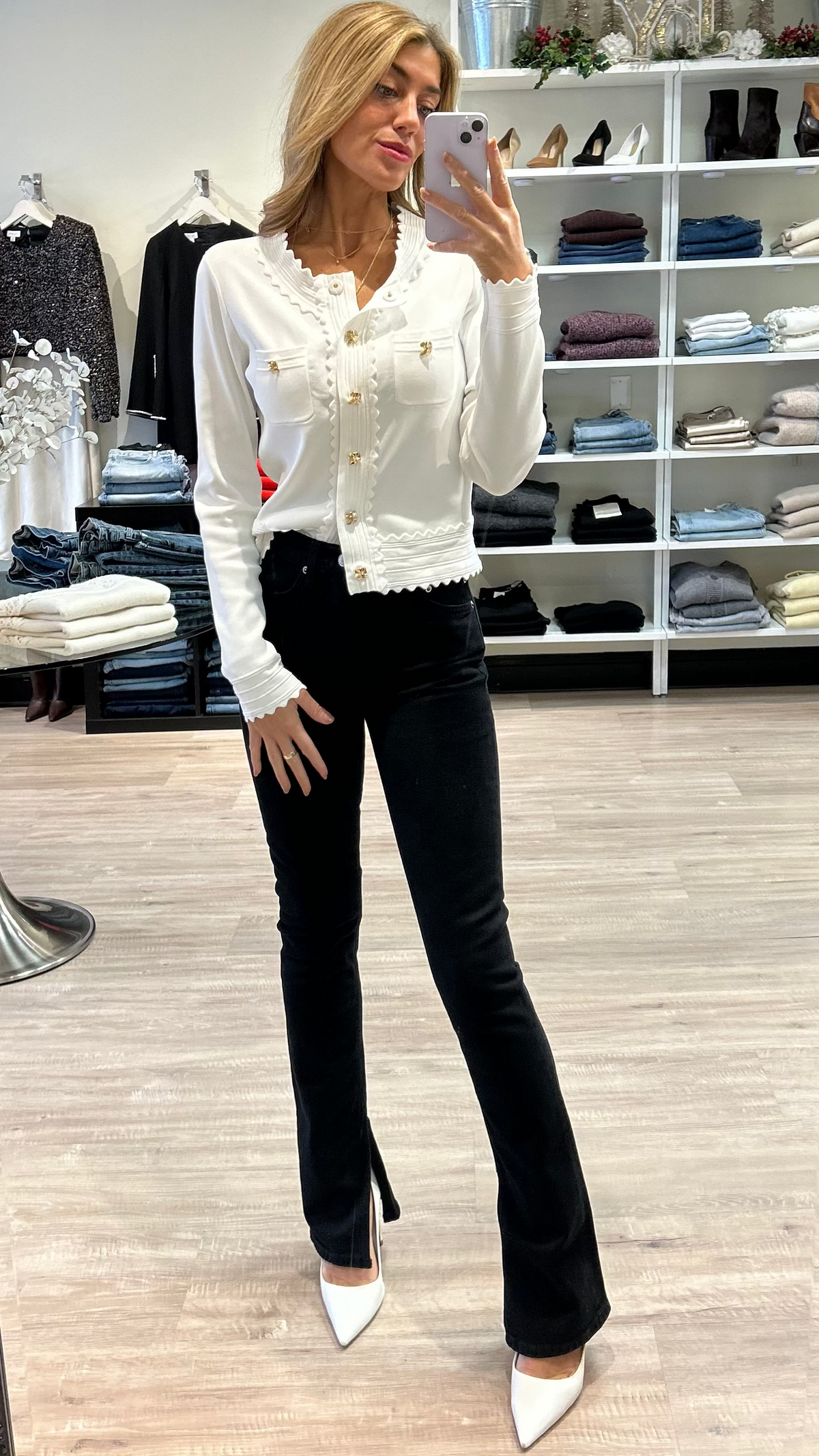 Generation Love Blossom Cardigan in White