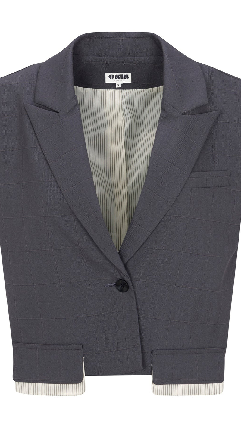 Osis Gwen Sleeveless Vest in Grey
