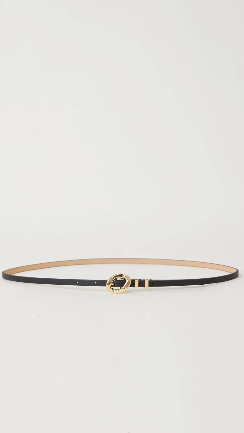 B-Low The Belt Lyra Leather Belt in Black/Gold
