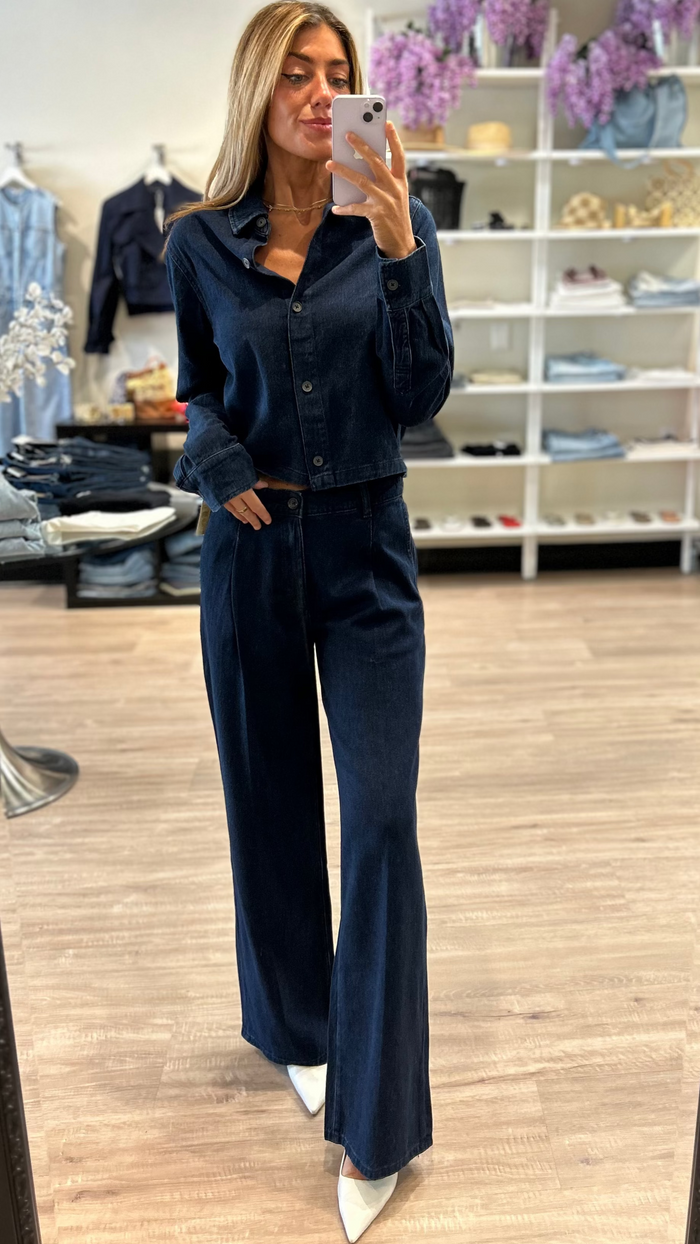 DL1961 Montauk Denim Shirt in Rain Storm