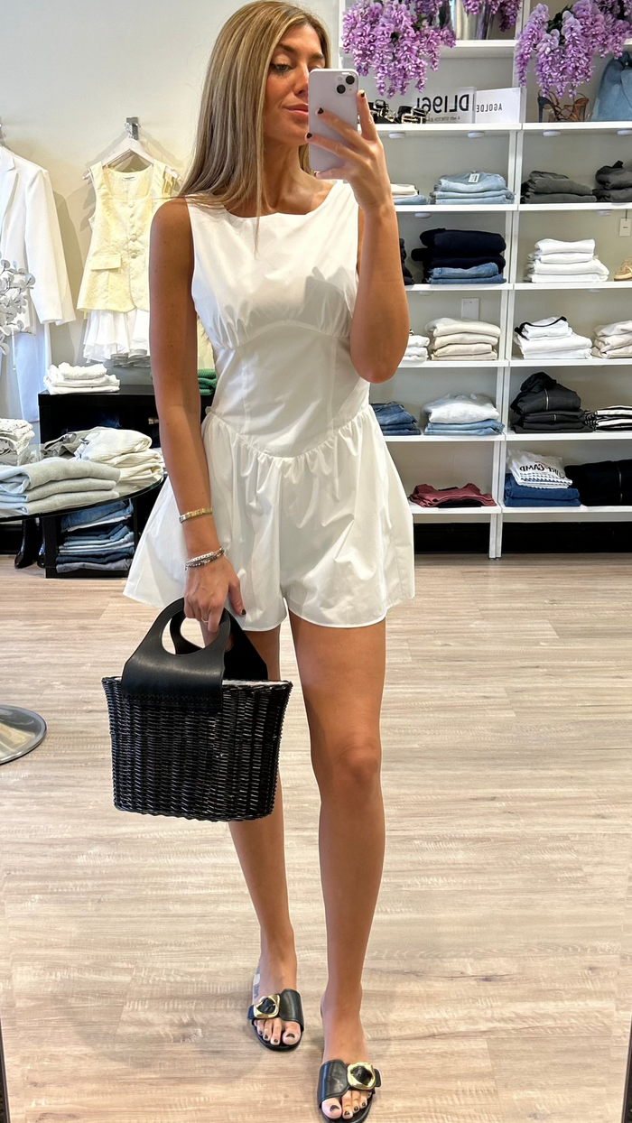 Amanda Uprichard Bellini Romper in White
