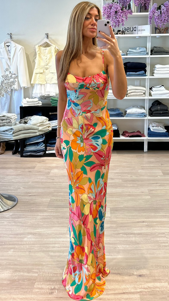 Amanda Uprichard Janeiro Maxi Dress in Botanico