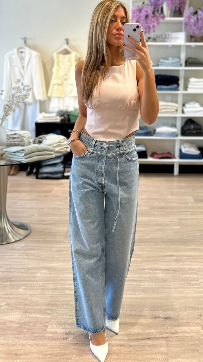 Amanda Uprichard Bellini Top in Mochi