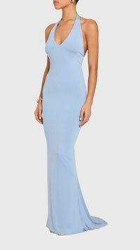 Amanda Uprichard Esther Halter Gown in Aero