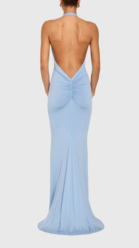 Amanda Uprichard Esther Halter Gown in Aero