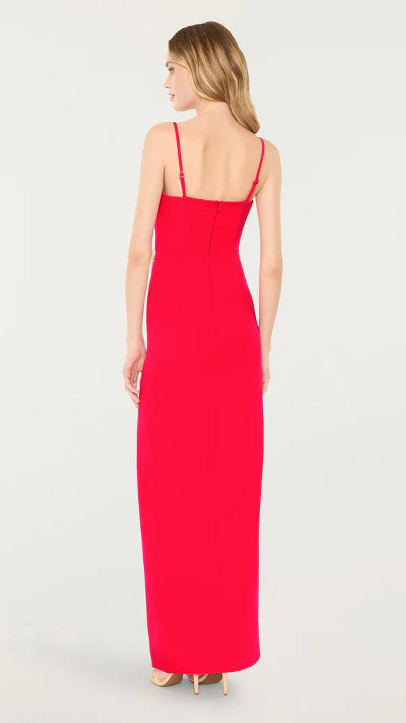 Likely Josie Pearl Chain Belt Gown in Bittersweet