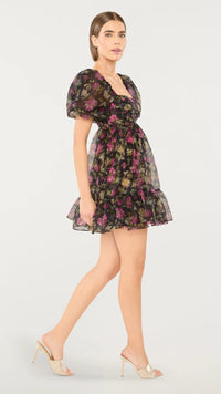 Likely Posh Mini Dress in Black Multi