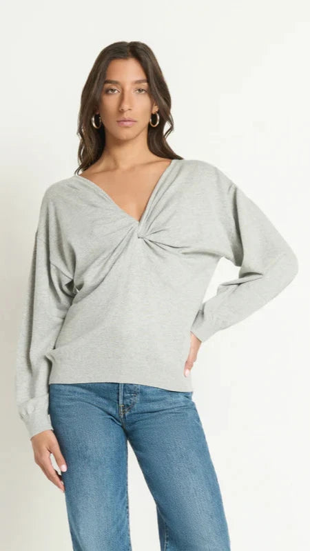 Nation LTD Jolie Sweater in Heather Grey