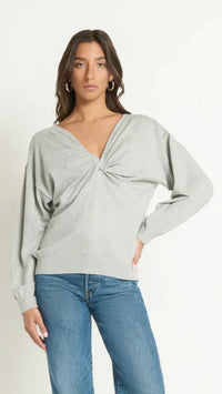 Nation LTD Jolie Sweater in Heather Grey