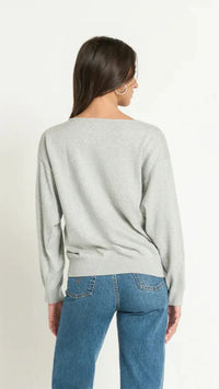 Nation LTD Jolie Sweater in Heather Grey
