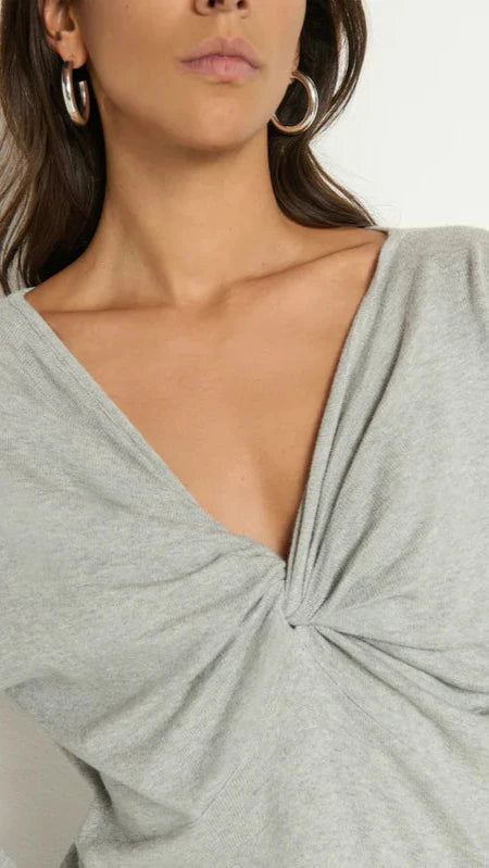 Nation LTD Jolie Sweater in Heather Grey