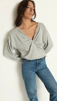 Nation LTD Jolie Sweater in Heather Grey