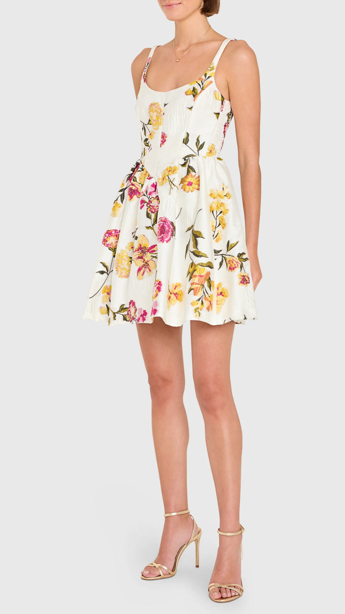Amanda Uprichard Mabel Mini Dress in White Multi