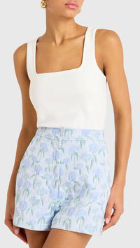 Amanda Uprichard Reeves Shorts in Flores Brocade