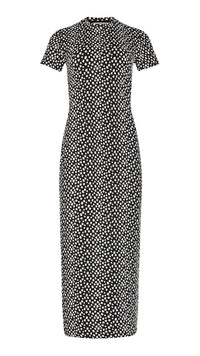 Amanda Uprichard Rosaria Midi Dress in Black/White