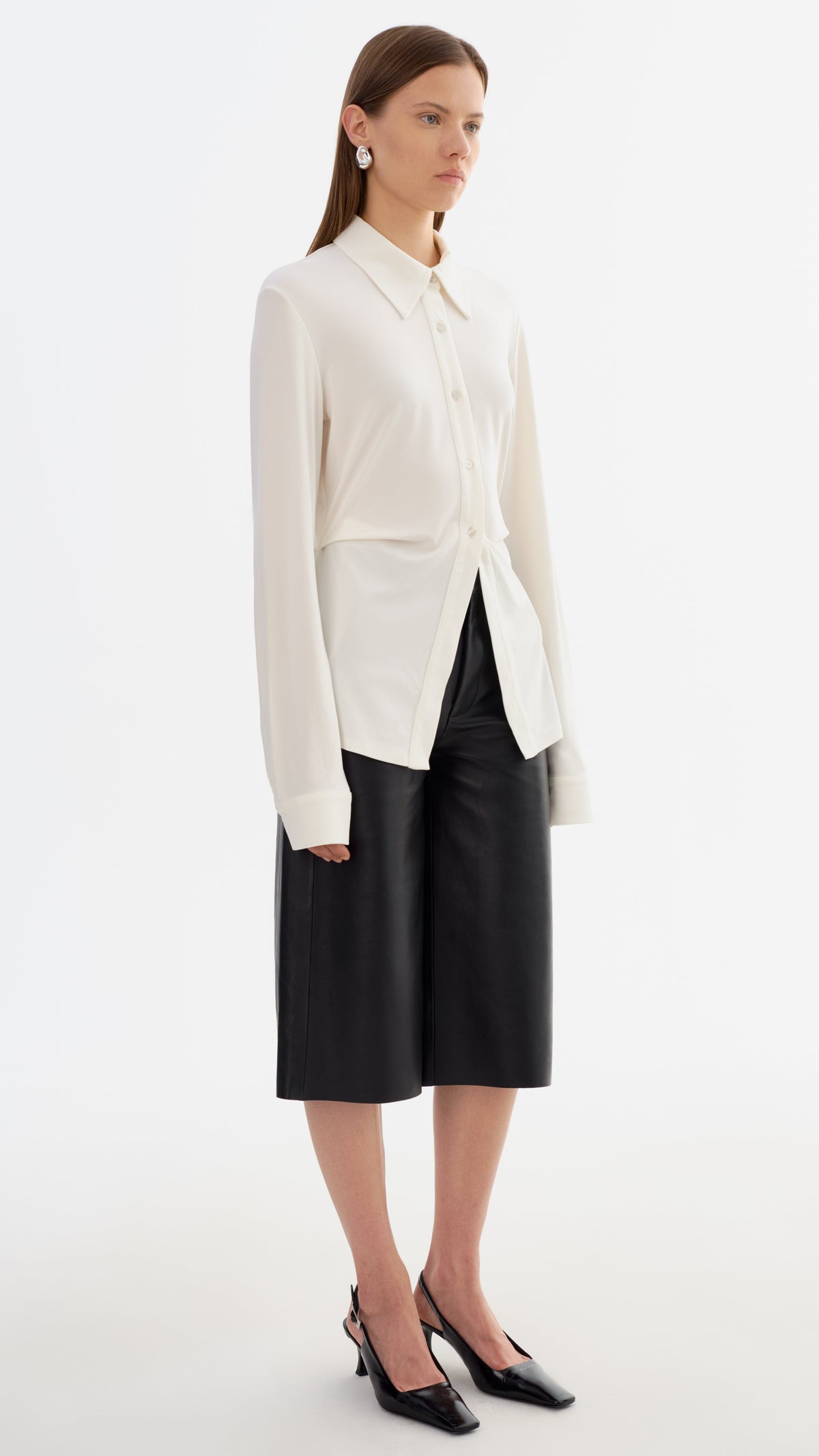 Lamarque Kai Fitted Shirt in White