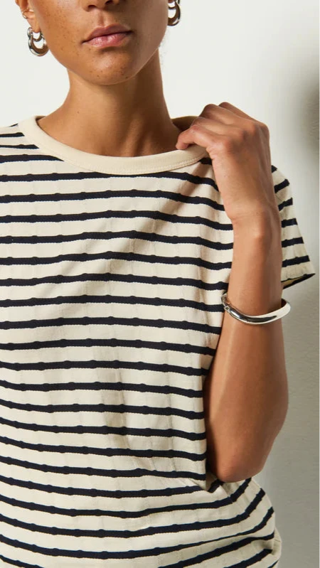 Nation LTD Laurence Vintage Tee in Night Sky Stripe