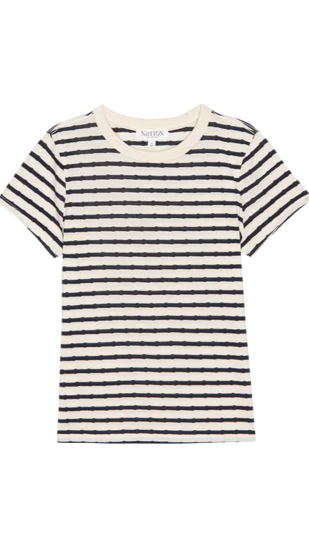Nation LTD Laurence Vintage Tee in Night Sky Stripe
