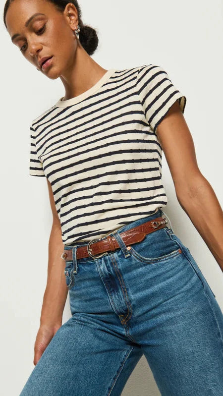 Nation LTD Laurence Vintage Tee in Night Sky Stripe