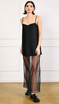 Line and Dot Isabeau Maxi Dress in Black